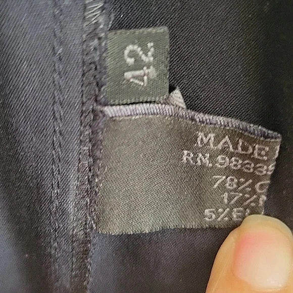 Prada Classic Navy Cotton Blend Sleeveless Dress Sz S - Picture 3 of 6